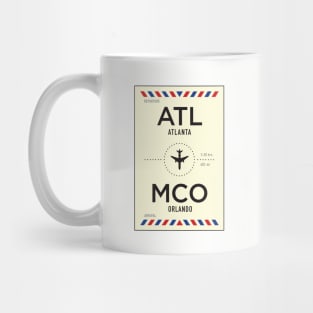 ATL to MCO Airport / Atlanta to Orlando Mug